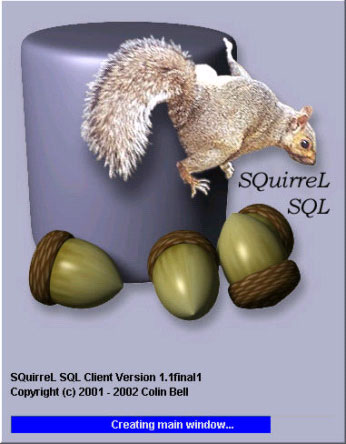 Figure 1. The SQuirreL SQL Client splash screen