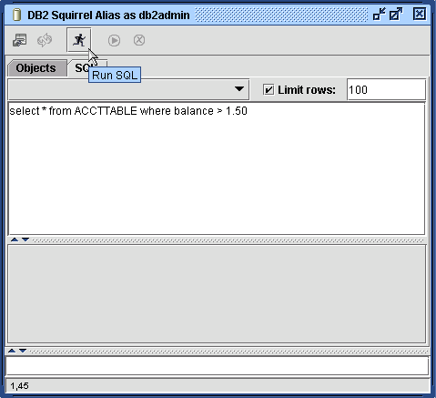 Figure 9. Running Your SQL Command